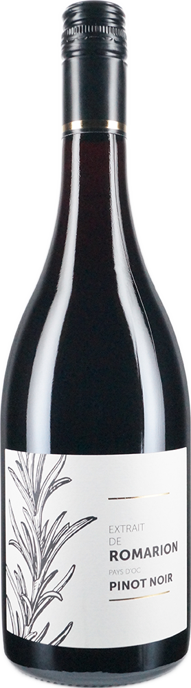 Flasche Pays d'Oc Pinot Noir Extrait de Romarion trocken